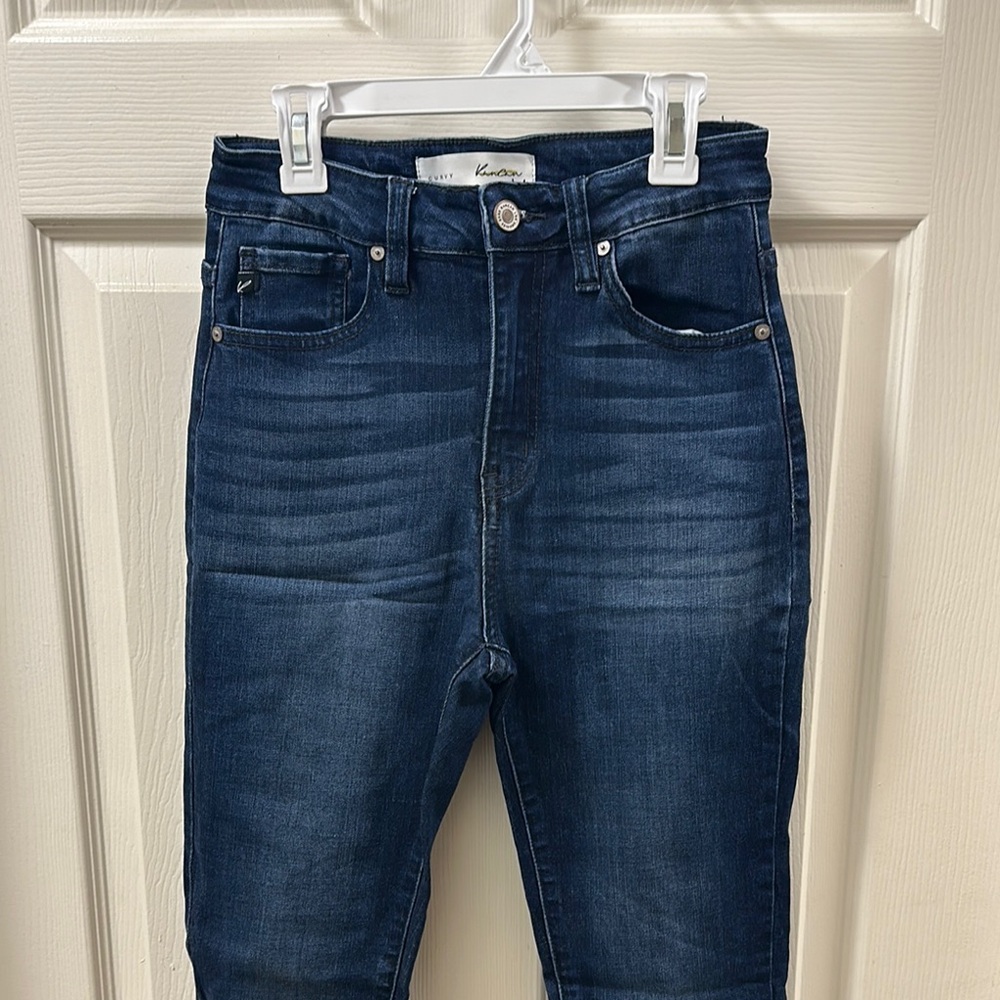 KanCan Women's Ultra Hi Rise Blue Jeans